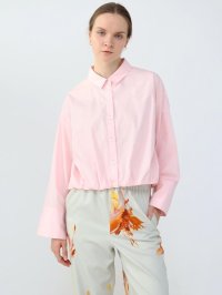 Aga/アーガ Aga エコペットブロードロストヘムショートシャツ (Light pink)/508136927