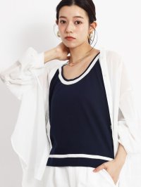 GRANDTABLE/グランターブル Grandtable コットン100配色ニットタンクトップ/508136932