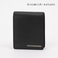 hiromichinakano/ヒロミチナカノ hiromichi nakano 山羊革 メタルプレート 二つ折り財布 ブランド さいふ サイフ メンズ ビジネス 紳士 ギフト ヤギ革 メタル/508137753