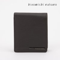 hiromichinakano/ヒロミチナカノ hiromichi nakano 山羊革 メタルプレート 二つ折り財布 ブランド さいふ サイフ メンズ ビジネス 紳士 ギフト ヤギ革 メタル/508137753