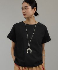 サロン　アダム　エ　ロペ/【WEB限定】フレンチスリーブポンチTシャツ［ワイドボーダー/無地］/507987855