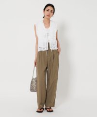 BEAUTY&YOUTH UNITED ARROWS/ポリエステルブレンド バックゴム タックワイドパンツ/508119828