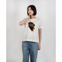 BRODIAEA/ブローディア BRODIAEA 箔プリント 半袖Tシャツ カットソープルオーバー【日本製】/508126691