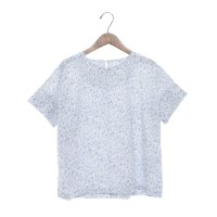 BRODIAEA/ブローディア BRODIAEA 花柄半袖ブラウス 総柄プルオーバー 塩縮加工 【日本製】/508133986