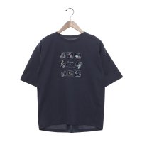 BRODIAEA/ブローディア BRODIAEA 切手モチーフ刺繍半袖Tシャツ/508133987