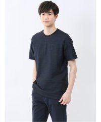 TAKA-Q/タカキュー TAKA－Q メランジ 裏ボーダー クルーネック半袖Tシャツ/508134763