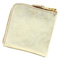 AGILITY/アジリティ AGILITY 財布 ミニ財布 スクエアウォレット ルーチェ メンズ レディース 本革 日本製 L字ファスナー ゴールド シルバー 0869/508138101