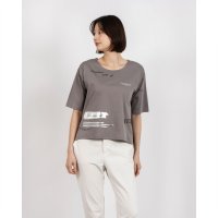 Anna Nicola/アンナニコラ Anna Nicola ランダムプリント半袖Tシャツ 箔プリントカットソー/508138876