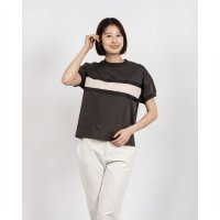 Anna Nicola/アンナニコラ Anna Nicola テープ切替配色カットソー 半袖Tシャツ/508138877