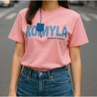 And Kawaii/アンドカワイイ And Kawaii Tシャツ ロゴプリント 夏 コットン レディース 韓国風/508138919