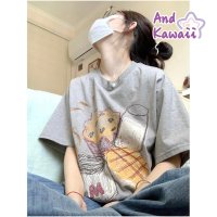 And Kawaii/アンドカワイイ And Kawaii Tシャツ ロゴプリント レディース ゆったりトップス/508138921