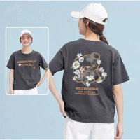 And Kawaii/アンドカワイイ And Kawaii Tシャツ 半袖 クルーネック 前後ロゴプリント ゆったりトップス 韓国風/508138922
