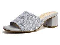 CAVOUR/カヴール CAVOUR ミュールサンダル ラメ ニット 太目 キューバンヒール 3e/508138933