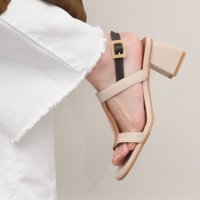 ANGEL ALARCON/アンヘル アラルコン ANGEL ALARCON カラーコンビチャンキーヒールサンダル/508138976
