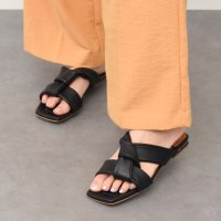 ANGEL ALARCON/アンヘル アラルコン ANGEL ALARCON スクエアトウローヒールノットサンダル/508138985