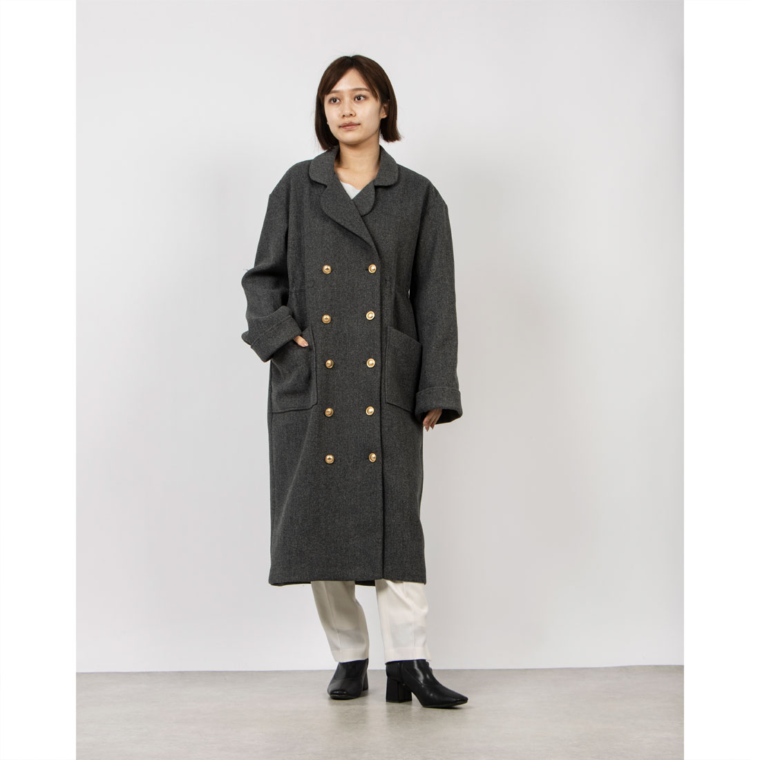 セール 50%OFF】シアンプラス cy_an+ ヴィンテージ金ボタン セール 50%OFF】シアンプラス cy_an+ ヴィンテージ金ボタン
