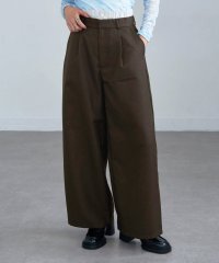 MAGASIN DE MODE Onjna/マガジンデモードオンジェナ MAGASIN DE MODE Onjna Heather twill double waist loose pants / ヘザー/508139084