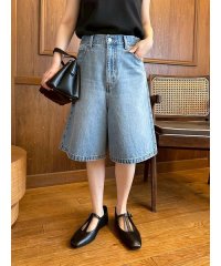 Mila Owen/サイドゴムデニムハーフパンツ/508139145