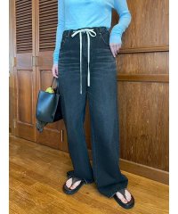 Mila Owen/ウエストドロストワイドデニムパンツ/508139156