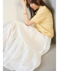 Mila Owen/マキシ丈ボリュームティアードスカート/508139165