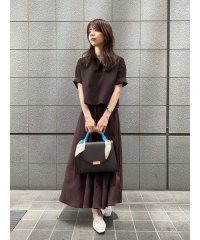 Mila Owen/【セットアイテム】【ウォッシャブル】短丈スキッパーポロニット×スカートSET UP/508139217
