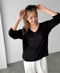 CANAL JEAN/キャナルジーン CANAL JEAN El mar 2WAYリネン混ニット/508139493