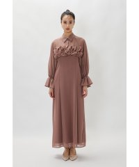 niana/ニアナ niana フリルシャツレイヤードドレス 2点セット ブラウス キャミワンピース 結婚式 二次会 成人式 同窓会 入学式 卒業式 セレモニー パーティー/508139558
