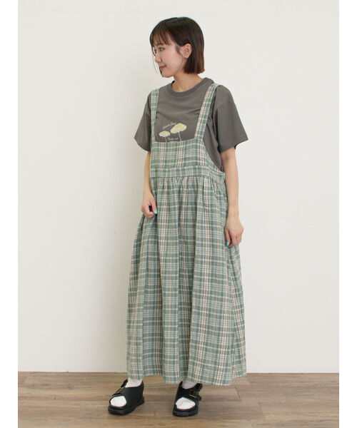 今日までの出品【新品】サマンサモスモス【cross×linen】ジャンスカ サマンサ モスモス Samansa Mos2 【Cross×Linen】ジャンスカ