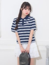 Emsexcite/エムズエキサイト ems excite ボーダーポロTEE/508139865