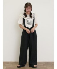 Samansa Mos2/【Cross×Linen】サス付パンツ/508140150