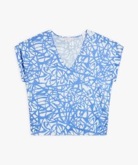 agnes b. FEMME/プリント コットン フレンチスリーブ アーティスト トップス "Rafael Gray”/508140229