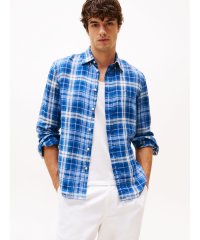 TOMMY HILFIGER/トミー ヒルフィガー TOMMY HILFIGER リネンミディアムチェックリラックスフィットシャツ/508140254