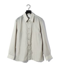 MIDIUMISOLID/MIDIUMISOLID Men’s フライフロントナイロンシャツ/508140488