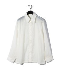 MIDIUMISOLID/MIDIUMISOLID Men’s フライフロントナイロンシャツ/508140488