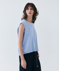 BEIGE，/【洗える】IXIA / コットンノースリーブドロストトップス/508140543