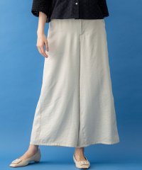 KUMIKYOKU（LARGE SIZE）/グロッシーツイルワイドフレア パンツ/508140561