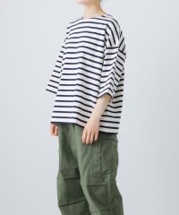 KAGURE/ボーダー5分袖カットソー/508140683