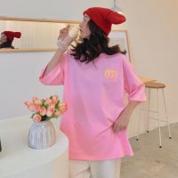 Belle Cie/ベルシー Belle Cie Tシャツ 半袖 5分袖 プリント ビンテージ感 POP カジュアル レディース ポップ トップス オーバーサイズ ビッグシルエット/508140977