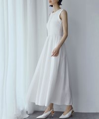 Ampirula/アンピルーラ Ampirula 異素材ドッキングノースリーブワンピース/508140991