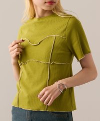 MAGASIN DE MODE Onjna/マガジンデモードオンジェナ MAGASIN DE MODE Onjna Cut rib color scheme mellow pull over / カットリ/508141075