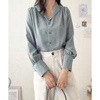 Dewlily/デューリリー Dewlily オープンカラーブラウス レディース ブラウス 長袖 無地 シンプル カジュアル おしゃれ 春夏 大人 トレンド 人気 トップス 定/508141227