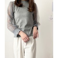 Dewlily/デューリリー Dewlily レーススリーブニット レディース ニット 長袖 レース おしゃれ 上品 シンプル カジュアル 春秋 大人 トレンド 人気 トップス/508141229
