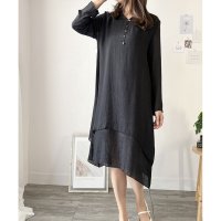 Dewlily/デューリリー Dewlily 長袖Aラインワンピース レディース ワンピース 無地 シンプル カジュアル おしゃれ 上品 大人 秋冬 着回し 人気 トレンド 定/508141243
