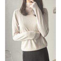 Amulet/アミュレット Amulet ハイネック長袖ニットトップス レディース ニット 長袖 無地 シンプル 着回し 大人 上品 おしゃれ カジュアル トレンド 人気 定/508141248