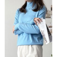 Amulet/アミュレット Amulet ハイネック長袖ニットトップス レディース ニット 長袖 無地 シンプル 着回し 大人 上品 おしゃれ カジュアル トレンド 人気 定/508141248