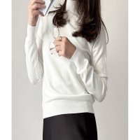 Amulet/アミュレット Amulet ハイネック長袖ニットトップス レディース ニット 長袖 無地 シンプル 着回し 大人 上品 おしゃれ カジュアル トレンド 人気 定/508141248