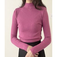 Amulet/アミュレット Amulet リブニットトップス レディース ニット 長袖 リブ 無地 シンプル カジュアル 春秋 着回し 大人 上品 トレンド おしゃれ 人気 /508141249