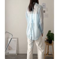 Amulet/アミュレット Amulet バックリボンシアーブラウス レディース ブラウス シアー 長袖 上品 おしゃれ きれいめ カジュアル 春夏 大人 トレンド 人気 定/508141250
