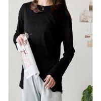 Amulet/アミュレット Amulet オーバーサイズシアートップス レディース トップス シアー 長袖 ゆったり 体型カバー カジュアル おしゃれ 春夏 トレンド 人気 /508141251