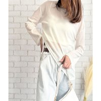 Amulet/アミュレット Amulet オーバーサイズシアートップス レディース トップス シアー 長袖 ゆったり 体型カバー カジュアル おしゃれ 春夏 トレンド 人気 /508141251